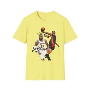 Lebron James Basketball T-Shirt Sports Fan Tee Gift For Him Athlete Shirt